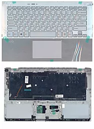 Клавіатура для ноутбуку Sony Vaio Pro11 SVP11 SVP112 SVP112A SVP1121 з топ панеллю Silver