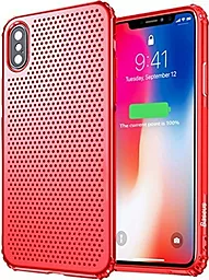Чехол Baseus Small hole Apple iPhone X Red (WIAPIPHX-DD09)