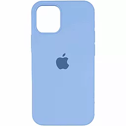 Чехол Silicone Case Full для Apple iPhone 12 Pro Max Cornflower