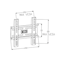 Кронштейн для телевизора Vinga TM10-2251 - миниатюра 2 Кронштейн для телевизора Vinga TM10-2251 - миниатюра 2