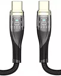 Кабель Jellico B20 USB Type-C - Type-C 60w 3.1a 1.2м PD cable Black