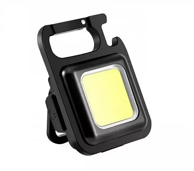 Фонарик-брелок аккумуляторный с карабином NICHOSI Portable Mini Flashlight LED - фото 2