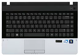 Клавиатура для ноутбука Samsung 300E4A NP300E4A 300V3A 300V4A с топ панелью черная