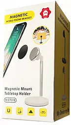 Універсальний тримач магнітний Magnetic CT319 White - фото Універсальний тримач магнітний Magnetic CT319 White