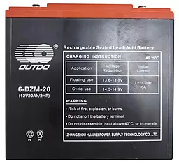 Акумуляторна батарея Outdo 12V 20Ah AGM (6-DZM-20)