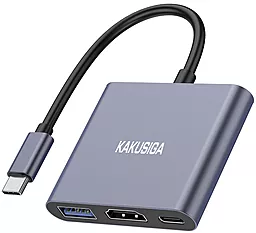 Мультипортовый USB Type-C хаб iKaku KSC-750 SHIXIN 3-in-1 green