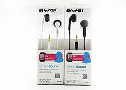 Наушники Awei ES-10M White - миниатюра 2 Наушники Awei ES-10M White - миниатюра 2