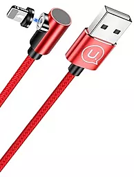Кабель Usams U54 Right-Angle Magnetic USB-A - Lightning 10w 1м cable Red - мініатюра 2 Кабель Usams U54 Right-Angle Magnetic USB-A - Lightning 10w 1м cable Red - мініатюра 2