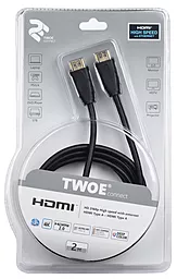 Відеокабель 2E HDMI 2.0.V 2m black - мініатюра 3