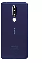 Задняя крышка корпуса Nokia 3.1 Plus Dual Sim TA-1104 со стеклом камеры Original Blue