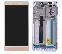 Дисплей Xiaomi Redmi 4A с тачскрином и рамкой, Gold - фото Дисплей Xiaomi Redmi 4A с тачскрином и рамкой, Gold