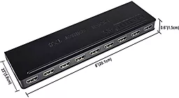 Видео сплиттер PowerPlant HDMI М-М 1x8 V1.4 4K 3D (HDSP8-M/CA911516) - миниатюра 5