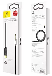 Аудіо кабель Baseus M01 Yiven AUX mini Jack 3.5 - USB Type-C M/M Cable 1.2 м black (CAM01-01) - мініатюра 4