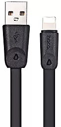 Кабель Hoco X9 High Speed USB-A - Lightning 12w 2.4a 1м cable Black - фото Кабель Hoco X9 High Speed USB-A - Lightning 12w 2.4a 1м cable Black