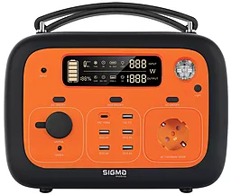 Зарядная станция Sigma X-power 505Wh 1000W Black orange (SI140APS)