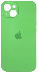 Чехол Silicone Case Full Camera для Apple iPhone 15 Spearmint