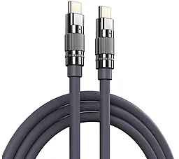 Кабель Remax RC-C055 Wefon USB Type-C - Type-C 100w 5a 1.2м PD cable Grey - фото Кабель Remax RC-C055 Wefon USB Type-C - Type-C 100w 5a 1.2м PD cable Grey
