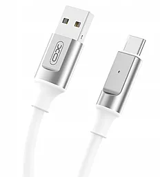 Кабель XO NB251 USB-A - Type-C 30w 6a 1м cable White - фото Кабель XO NB251 USB-A - Type-C 30w 6a 1м cable White