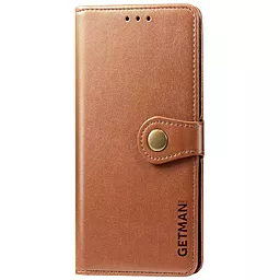 Чехол GETMAN Gallant (PU) Xiaomi Redmi Note 10 5G, Poco M3 Pro  Brown