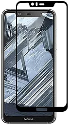Захисне скло PowerPlant Full Screen Nokia 5.1 Plus, X5 2018 Black (GL606238)