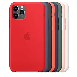 Чехол Silicone Case для Apple iPhone 11 Pro Max Red - миниатюра 3
