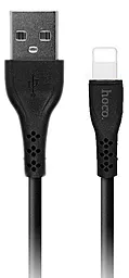 Кабель USB Hoco DU24 Giraffe Long Pin Lightning Cable 2.4A Black