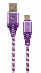 Кабель Cablexpert Premium USB-A - Type-C 10.5w 1м cable Purple (CC-USB2B-AMCM-1M-PW)
