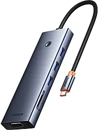 Мультипортовый USB Type-C хаб Baseus UltraJoy 10-in-1 USB3.0 grey (B0005280C811-00)