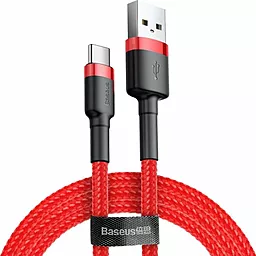 Кабель USB Baseus Cafule 3M USB Type-C Cable Red (CATKLF-U09) - миниатюра 2