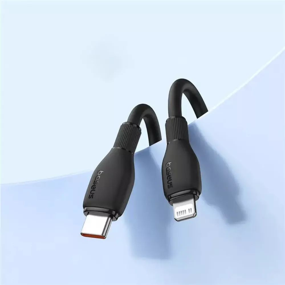 Кабель Baseus Pudding Series USB Type-C - Lightning 20w 3a 2м PD сable Black (P10355701111-01) - фото 7