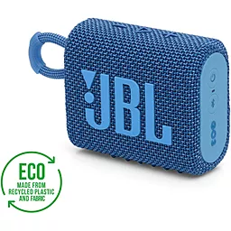 Колонки акустические JBL Go 3 Eco Blue (JBLGO3ECOBLU) - миниатюра 2