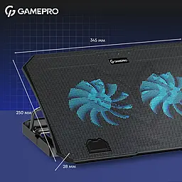 Подставка для ноутбука Gamepro CP350 Black - миниатюра 6 Подставка для ноутбука Gamepro CP350 Black - миниатюра 6