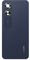 Задняя крышка корпуса Oppo A17 со стеклом камеры Original Midnight Black - фото Задняя крышка корпуса Oppo A17 со стеклом камеры Original Midnight Black
