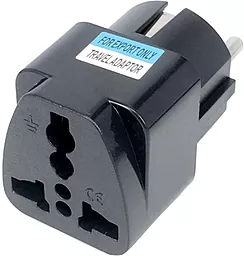 Сетевой переходник Dynamode US/UK/AU - EU Adapter Black - фото Сетевой переходник Dynamode US/UK/AU - EU Adapter Black