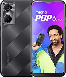 Смартфон Tecno Pop 6 Pro (BE8) 2/32GB Dual Sim Polar Black (4895180785511)