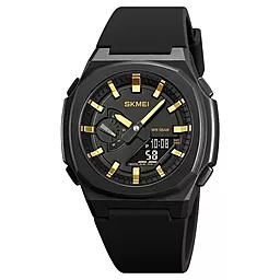 Часы наручные SKMEI 2091BKGDBK Black-Gold-Black - фото Часы наручные SKMEI 2091BKGDBK Black-Gold-Black