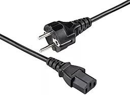 Сетевой кабель 1StCharger 220В CEE 7/7 - IEC C5 0.75mm 1.5M Black (PC-186-5075CU) - миниатюра 2