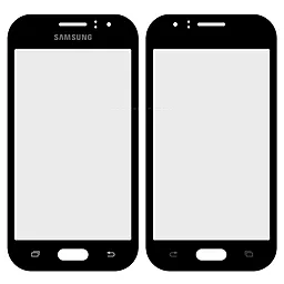 Корпусное стекло дисплея Samsung Galaxy J1 J100H Black - фото Корпусное стекло дисплея Samsung Galaxy J1 J100H Black