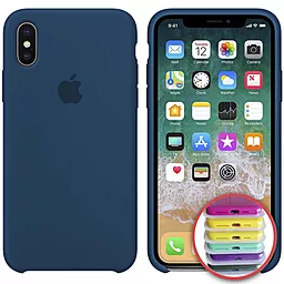 Чохол Silicone Case Full для Apple iPhone XR Blue Cobalt