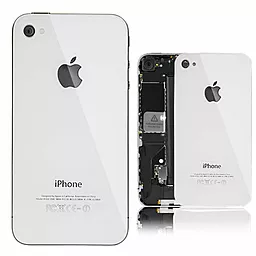 Задня кришка корпусу Apple iPhone 4S зі склом камери White