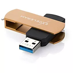 Флешка Exceleram 128GB P2 Series USB 3.1 Gen 1 (EXP2U3BRB128) Brown - фото Флешка Exceleram 128GB P2 Series USB 3.1 Gen 1 (EXP2U3BRB128) Brown