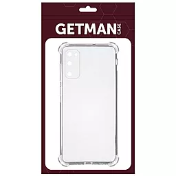 Чехол GETMAN Ease logo для Samsung Galaxy S20 Прозрачный - миниатюра 2