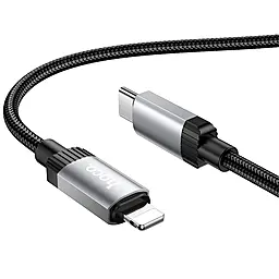 Кабель Hoco X117 USB Type-C - Lightning 27w 3a 1м PD cable Black - миниатюра 2 Кабель Hoco X117 USB Type-C - Lightning 27w 3a 1м PD cable Black - миниатюра 2