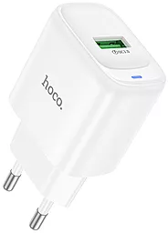 Сетевое зарядное устройство Hoco C140A 18w QC3.0 home charger white - фото Сетевое зарядное устройство Hoco C140A 18w QC3.0 home charger white