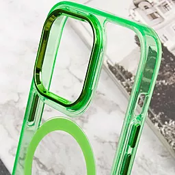 Чехол Epik Iris with MagSafe для Apple iPhone 13 Pro Light Green - миниатюра 7 Чехол Epik Iris with MagSafe для Apple iPhone 13 Pro Light Green - миниатюра 7
