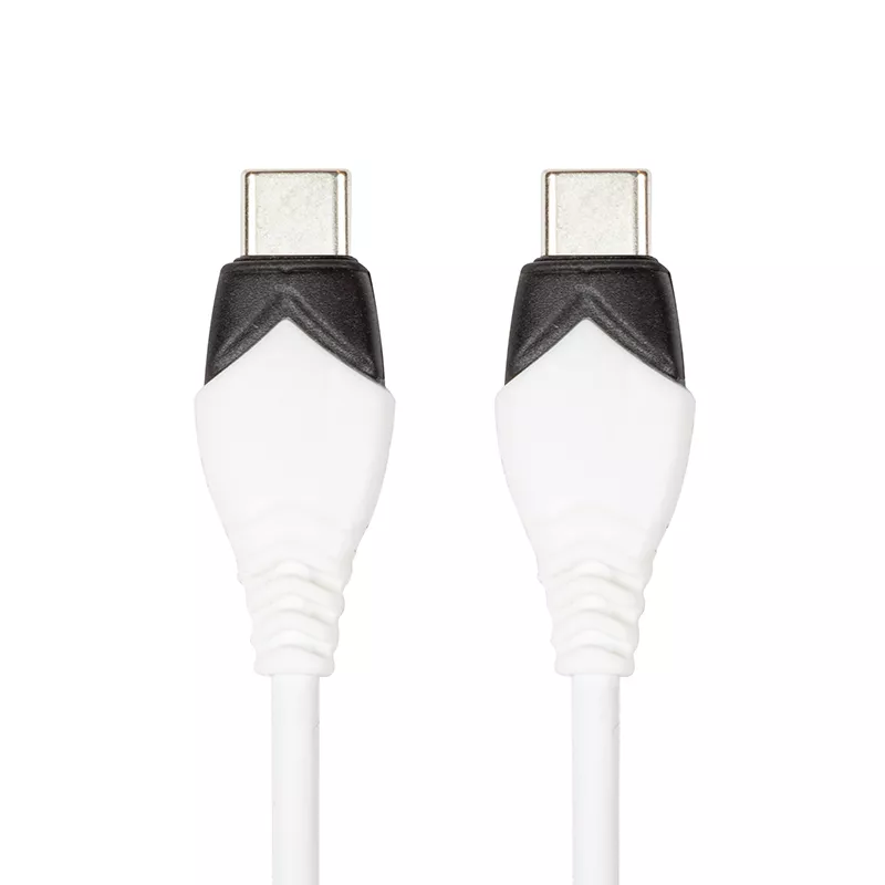 Кабель PowerPlant USB Type-C - Type-C 15w 3a 1м cable White (CA913282) - фото 2