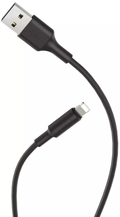 Кабель Hoco X25 Soarer Сharging USB-A - Lightning 10w 1м cable Black - фото 2