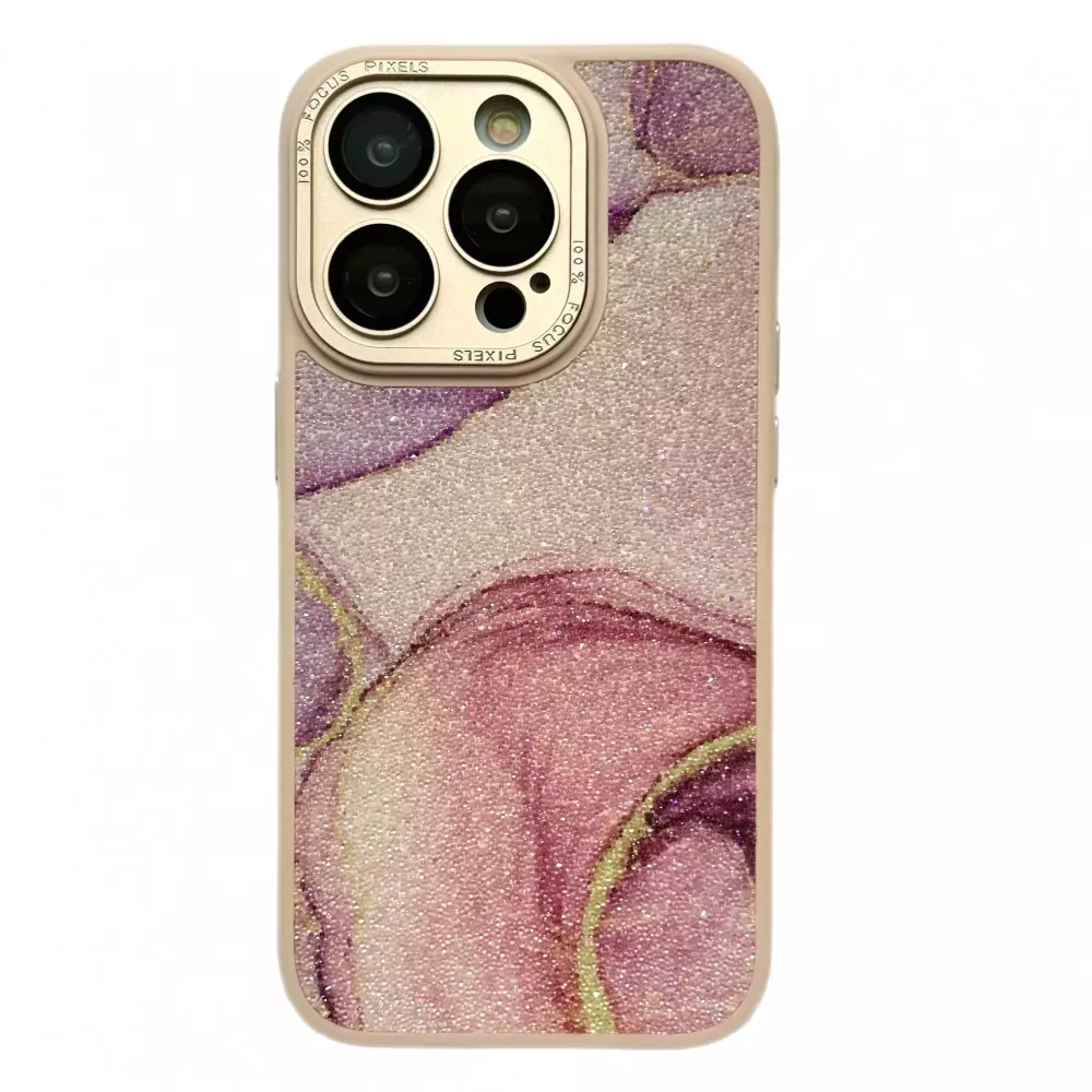 Чохол 1TOUCH Glitter Marble Case для Apple iPhone 13 Pink - фото 1