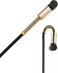 Аудіо кабель Hoco UPA02 L-shaped AUX mini Jack 3.5mm M/M Cable 1 м black - мініатюра 3