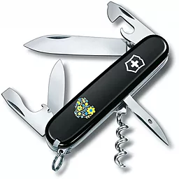 Мультитул Victorinox Spartan Ukraine (1.3603.3_T1246u) Black Цветочное сердце - фото Мультитул Victorinox Spartan Ukraine (1.3603.3_T1246u) Black Цветочное сердце